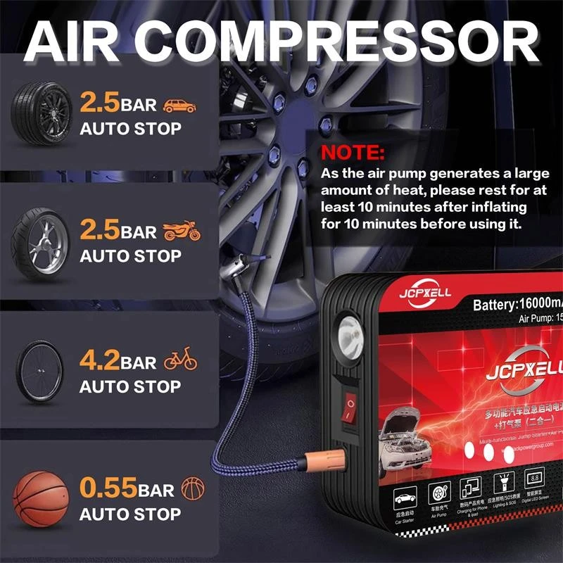 Best Car Jump Starter With Air Compressor