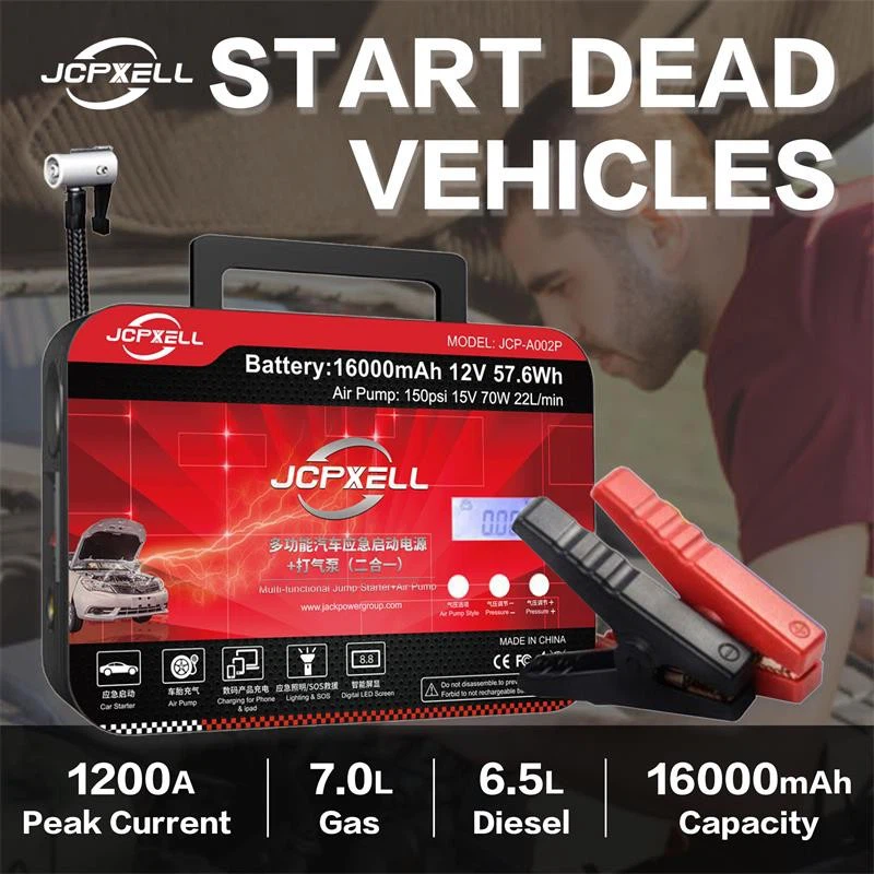 Portable Air Compressor And Battery Charger factory